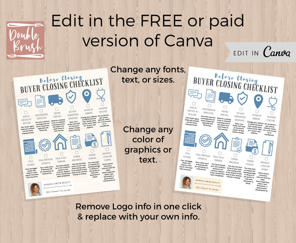 Modern Real Estate Buyer Checklist Bundle, 5 Editable Canva Templates ...
