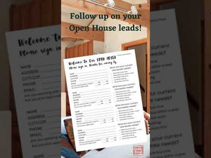 Real Estate Open House Sign In Sheet, Realtor Flyer Template