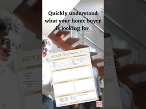 Home Buyer Guide Checklist Questionnaire, Real Estate Buyer Consultation Form Template