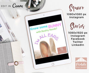 Easter Bunny Rabbit Real Estate Marketing Video Template