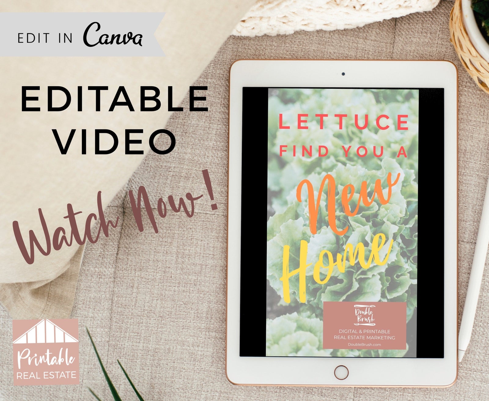 Instagram Stories Real Estate Marketing Video, Vegetarian Animated Template, Video Animation Facebook Real Estate Digital Download REV015