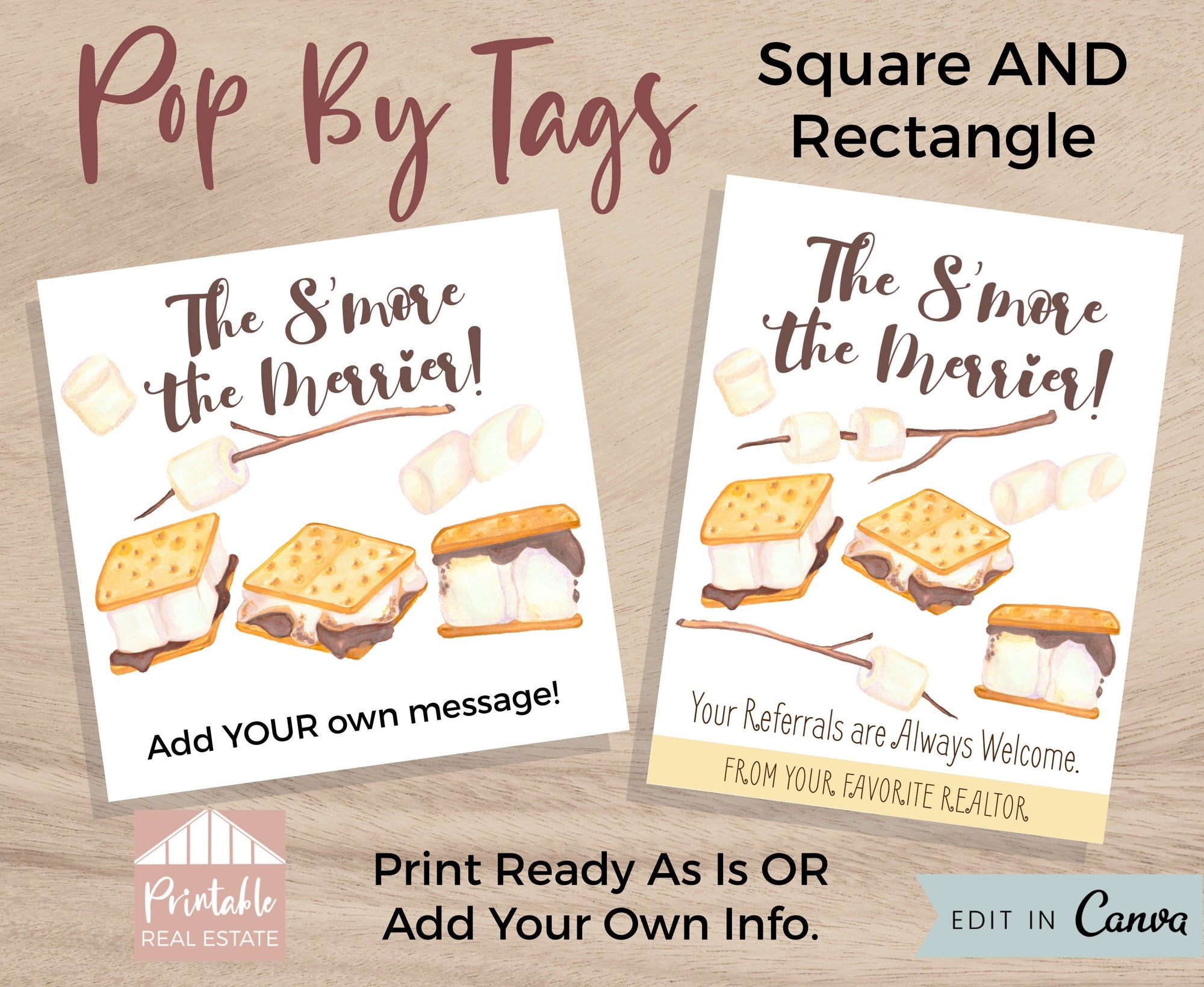 Pop By Tags Digital Download, Print for Real Estate Marketing - Double Brush pop-by-tags-digital-download-print-for-real-estate-marketing-double-brush